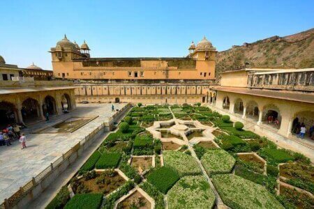 Fort Amber Jaipur Indien Reisen im März