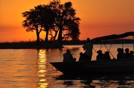 Botswana Sonnenuntergang