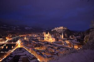 Silvester in der Mozartstadt Salzburg, Österreich