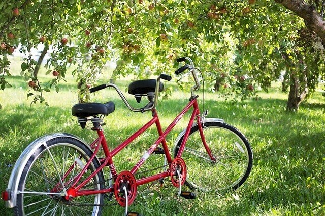 tandem , fahrrad, ungarn, radreise