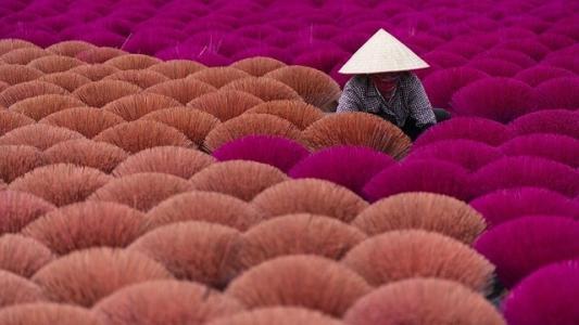 Quang Phu Cau Weihrauchdorf, Vietnam Fotoreise